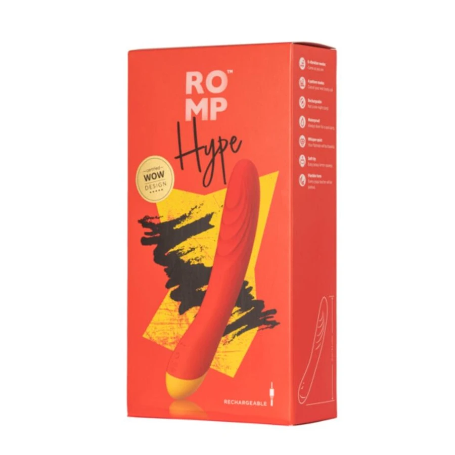 ROMP - HYPE VIBRATEUR MULTIFONCTIONS POINT G ROUGE